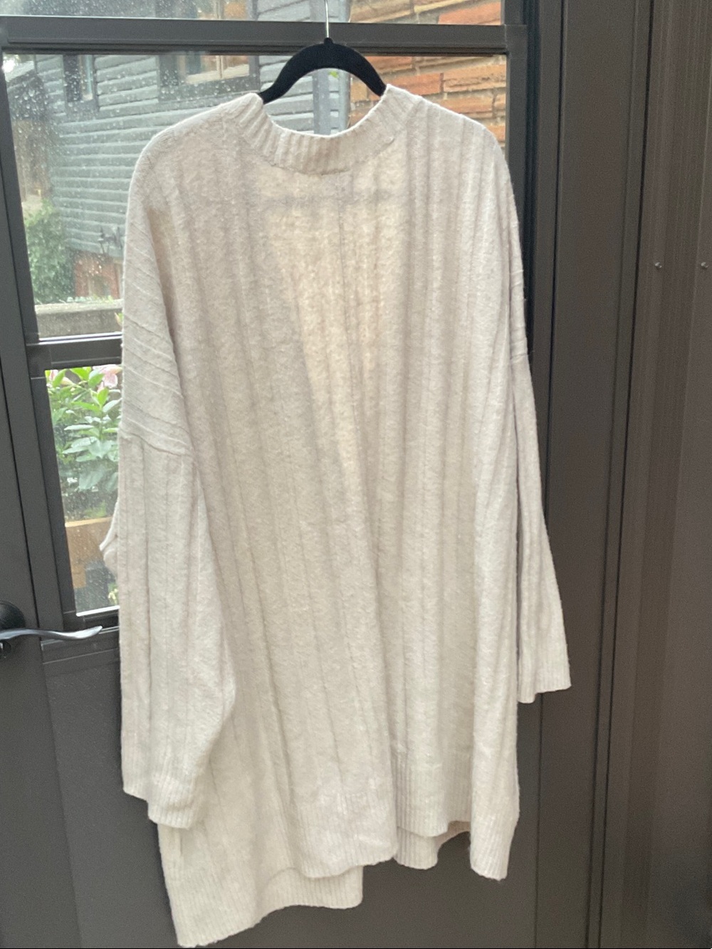torrid Ivory Ribbed Long Button-Up Cardigan - Picture 5 of 7